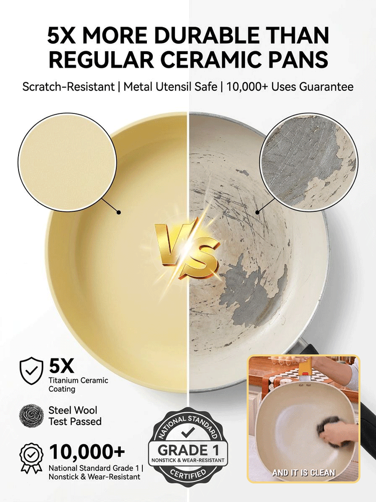 Lightweight Household Ceramic Non-Stick Pan
