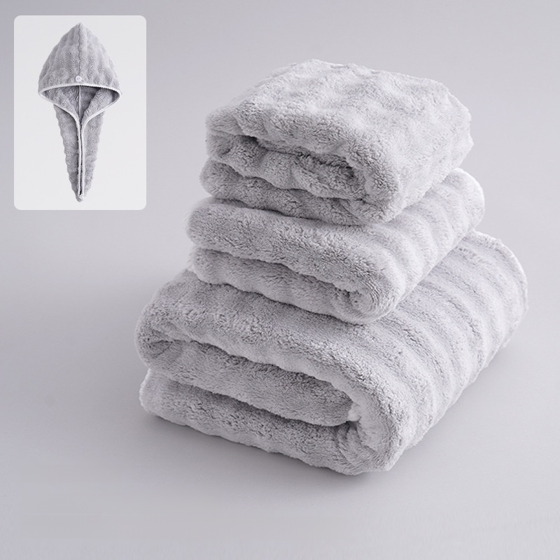 Thickened Bubble Fleece Absorbent Towel