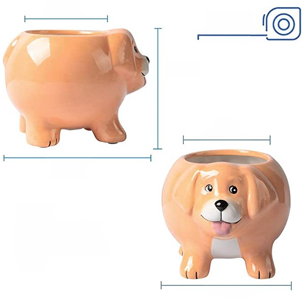 여운 강아지 모양 맞춤 화분 다육이 화분