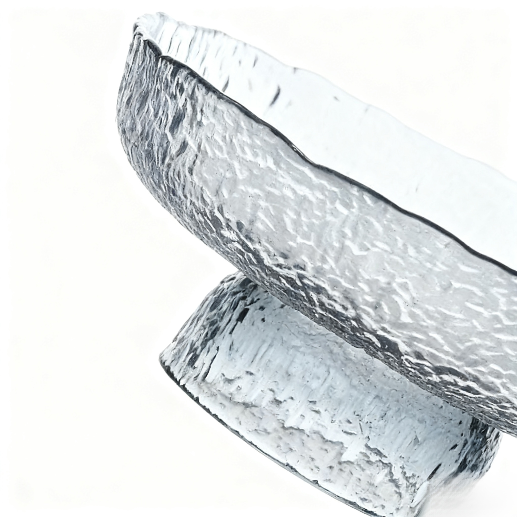 ชามผลไม้แก้วขนาดใหญ่หรูหราสำหรับห้องนั่งเล่นในบ้าน