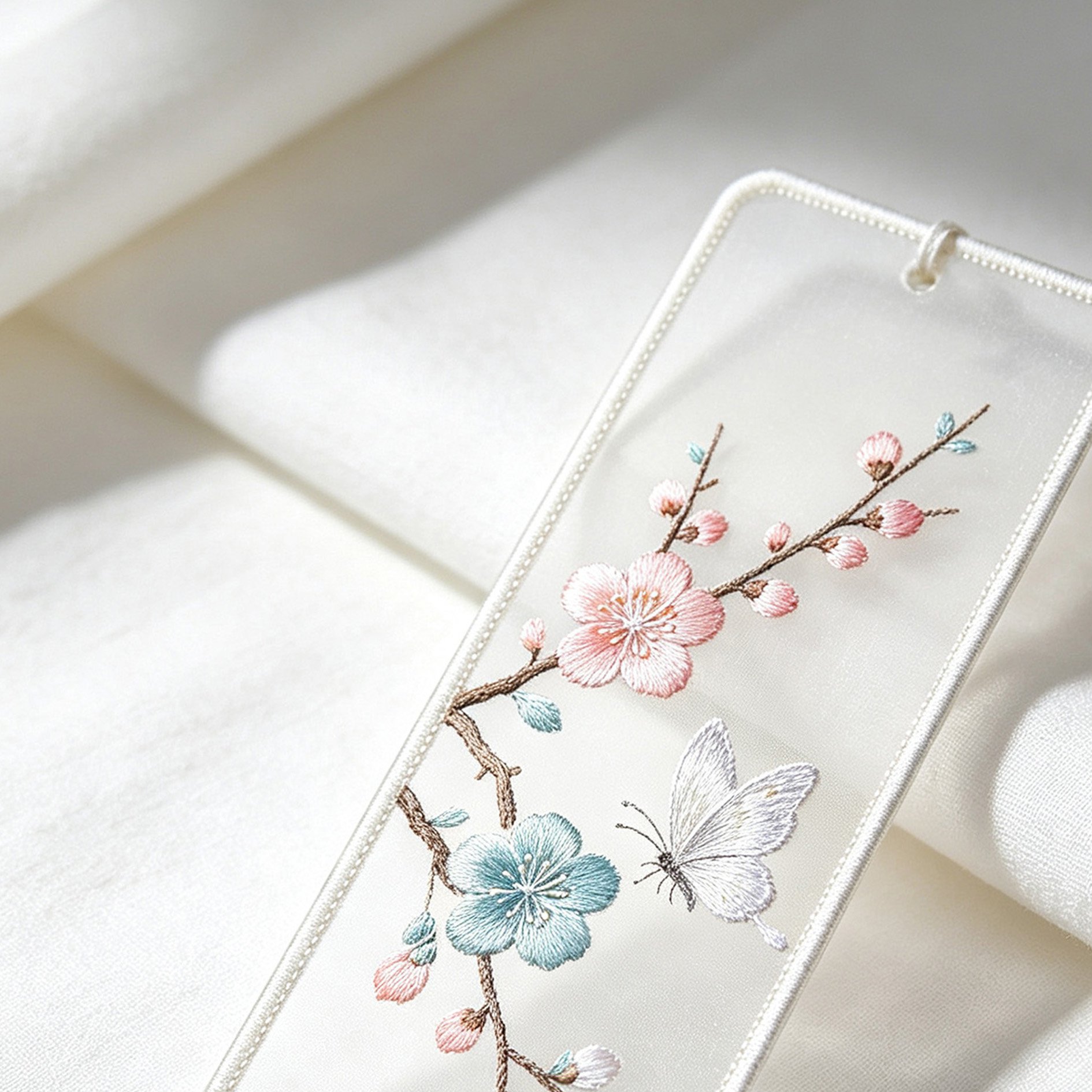 Suzhou embroidery double-sided bookmark