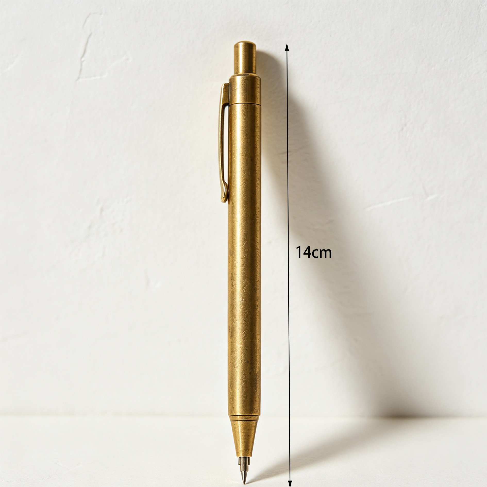 Elegant metallic finish on brass ballpoint pens