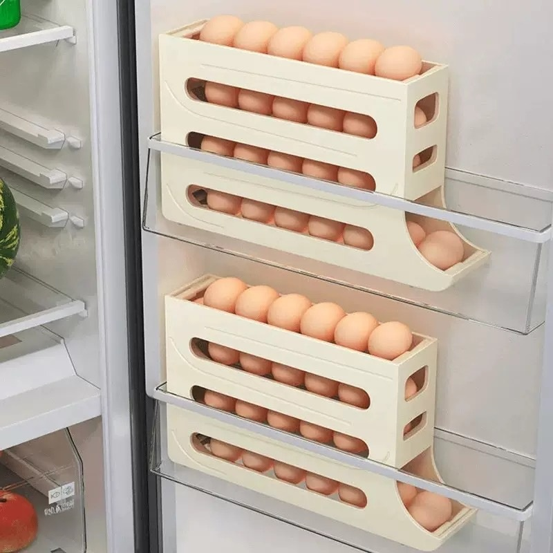New Home Slide Egg Dispenser, Rolling Egg Storage Rack