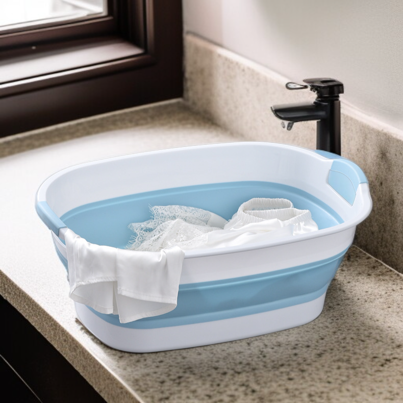 特大ベビーバスタブ 家庭用折りたたみ式バスタブ バスルーム収納 排水 汚れた衣類バスケット