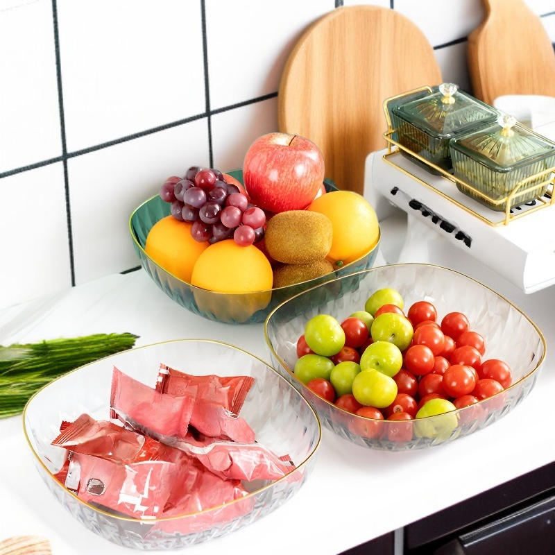 Plato organizador de frutas y snacks