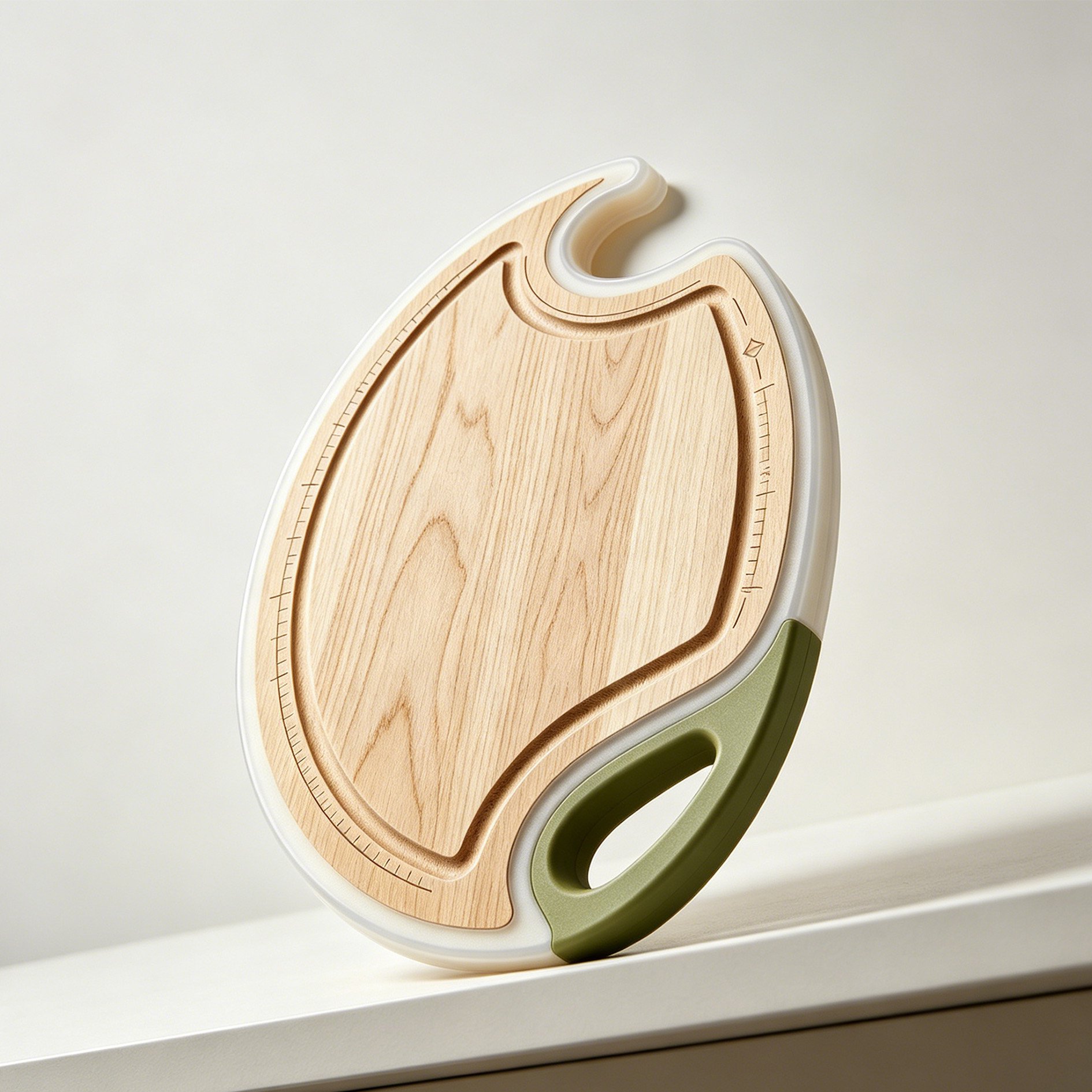 planche à découper en bois (2 bouteilles)