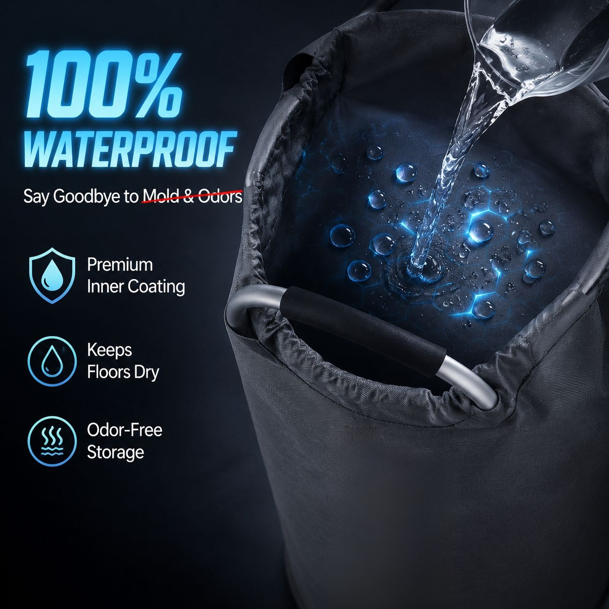 Household Foldable Waterproof Oxford Cloth Storage Bin