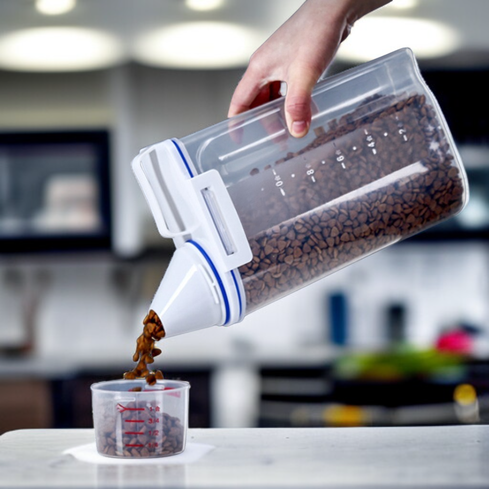 ถังข้าวสำหรับใช้ในบ้าน แบบซีล มาพร้อมถ้วยตวง