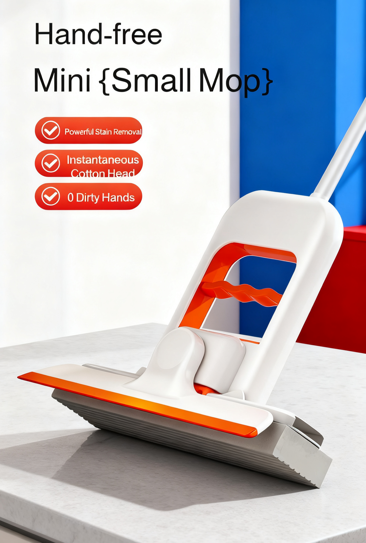 Mini Desktop Lazy Cotton Mop for effortless cleaning