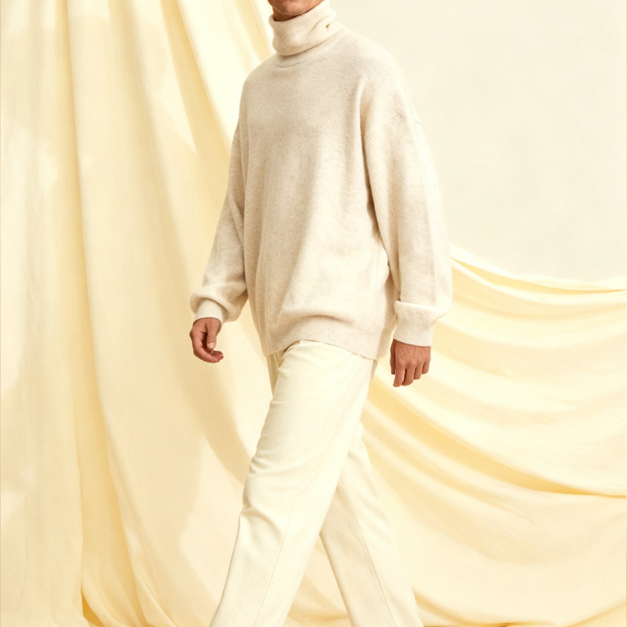 고급 하이넥 니트 이너웨어 