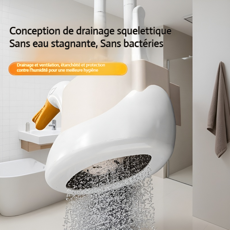 Set de brosses WC multifonction mural, 3 pièces