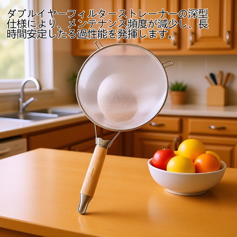 ダブルイヤーフィルターストレーナーを深くする