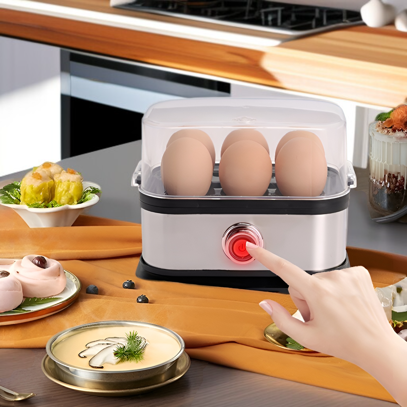 내구성 좋은 스테인리스 소재 찜기