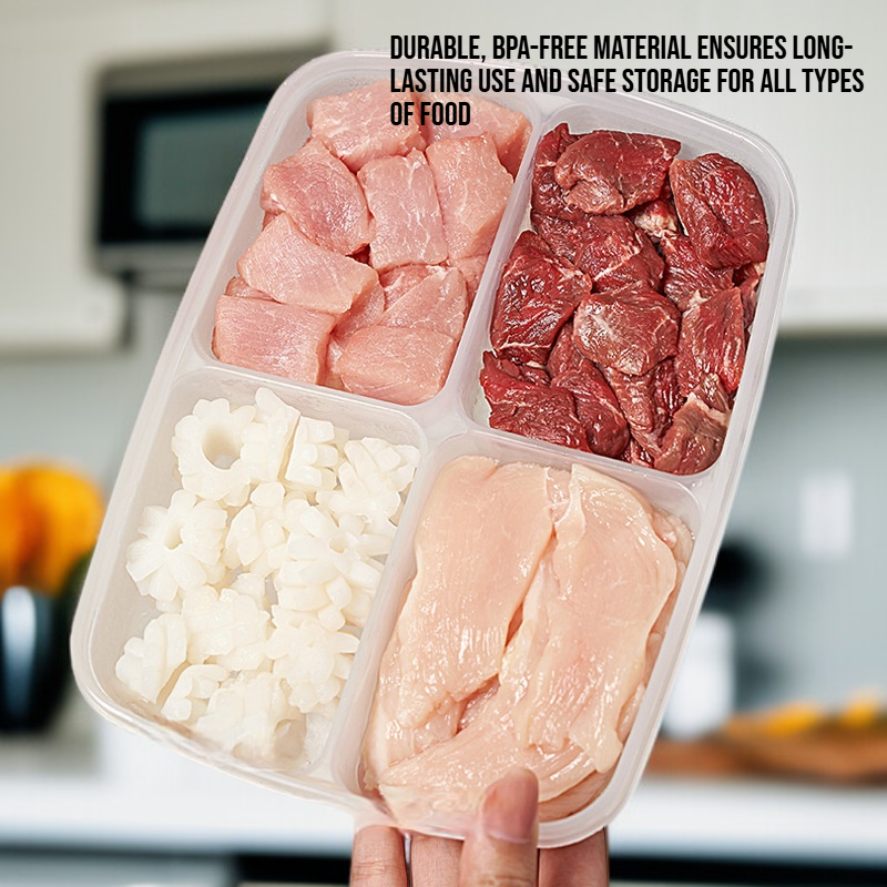  Fine Powder Grid Refrigerator Organizer Box