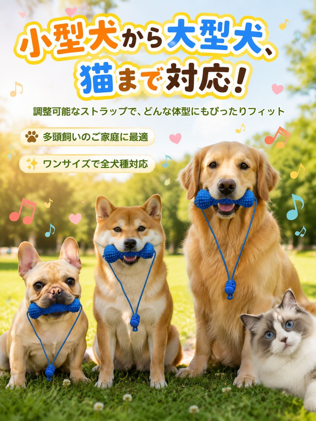 【獣医師監修】もう噛まれない！安全ハミガキサポーター（噛みつき防止・お留守番ストレス解消・55g軽量安全PVC）