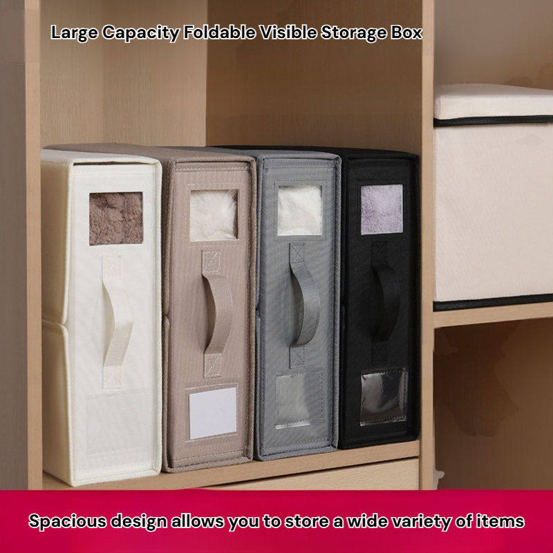 Large Capacity Foldable Visible Storage Box