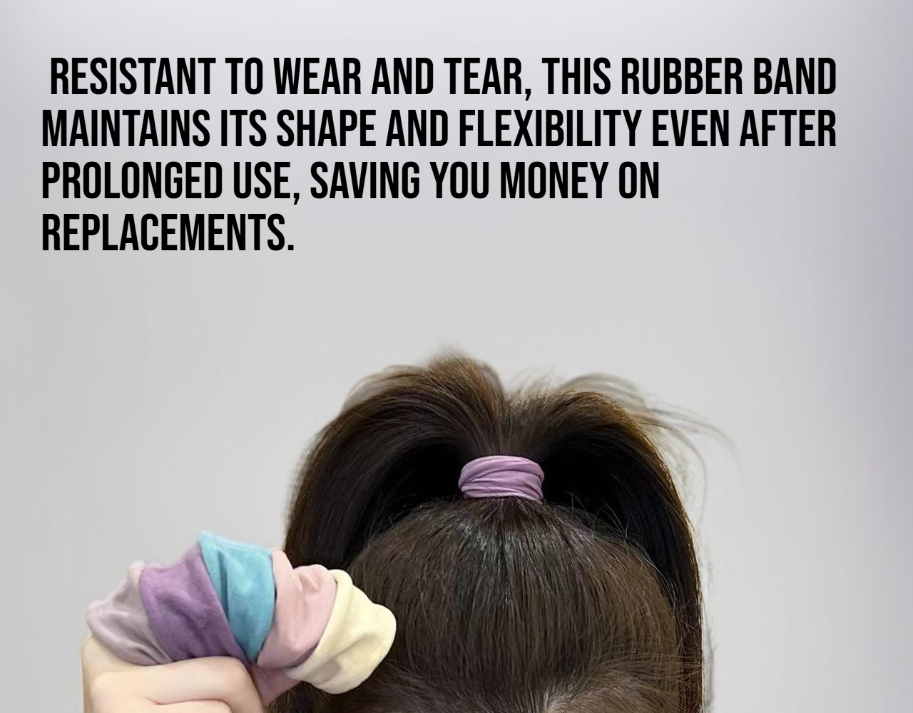 High elasticity thick rubber band for heavy-duty use