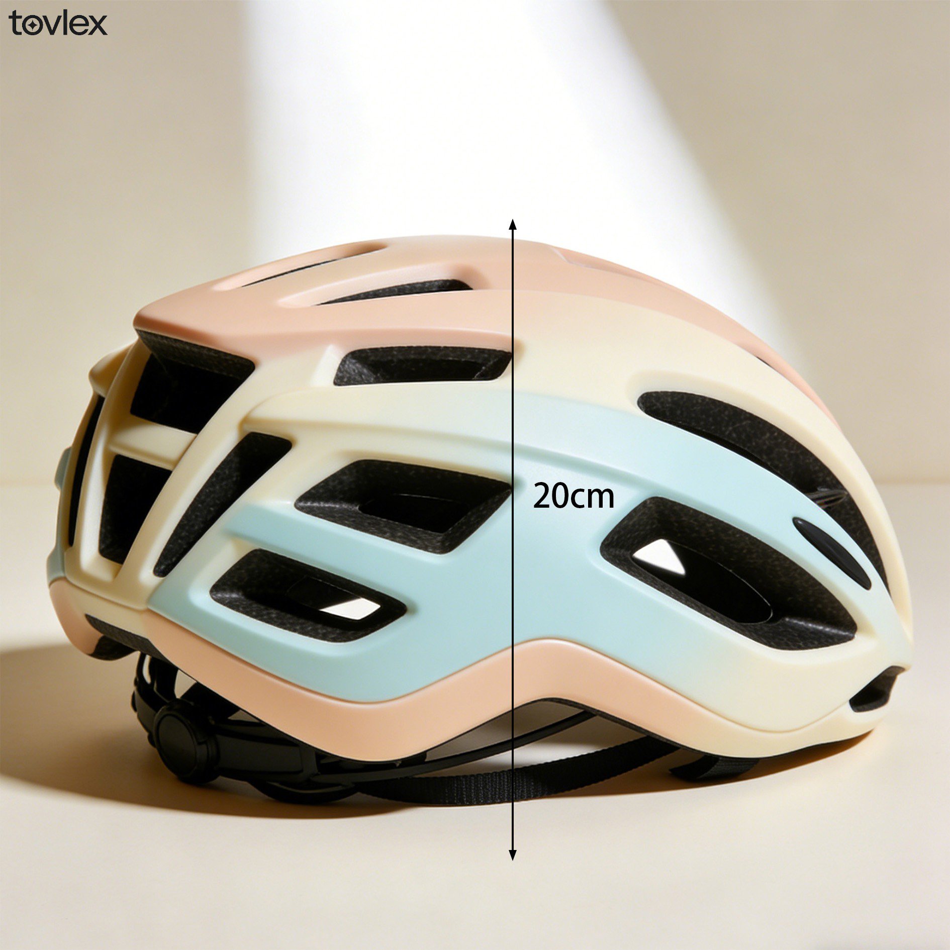 통기성 좋은 자전거 헬멧 상단 뷰