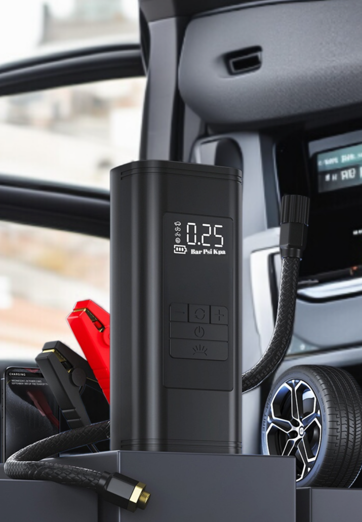 Autolade-Schatzluftpumpe All-in-One-Autoluftpumpe kabellose Hochspannungs-Automatiklade- und Ladesto