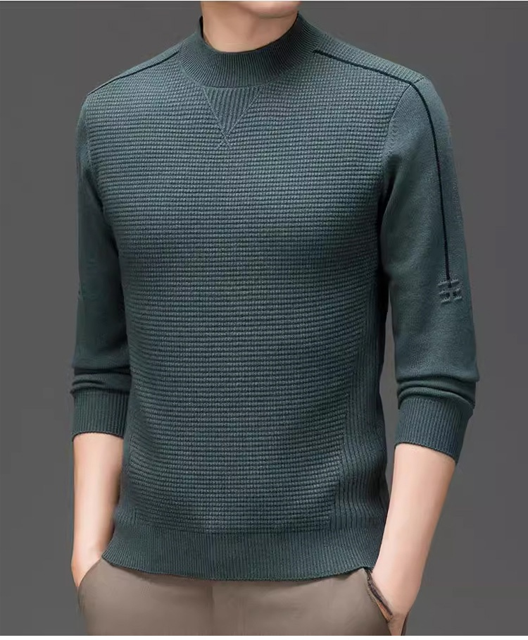 편안한 착용감의 남성 와플 니트