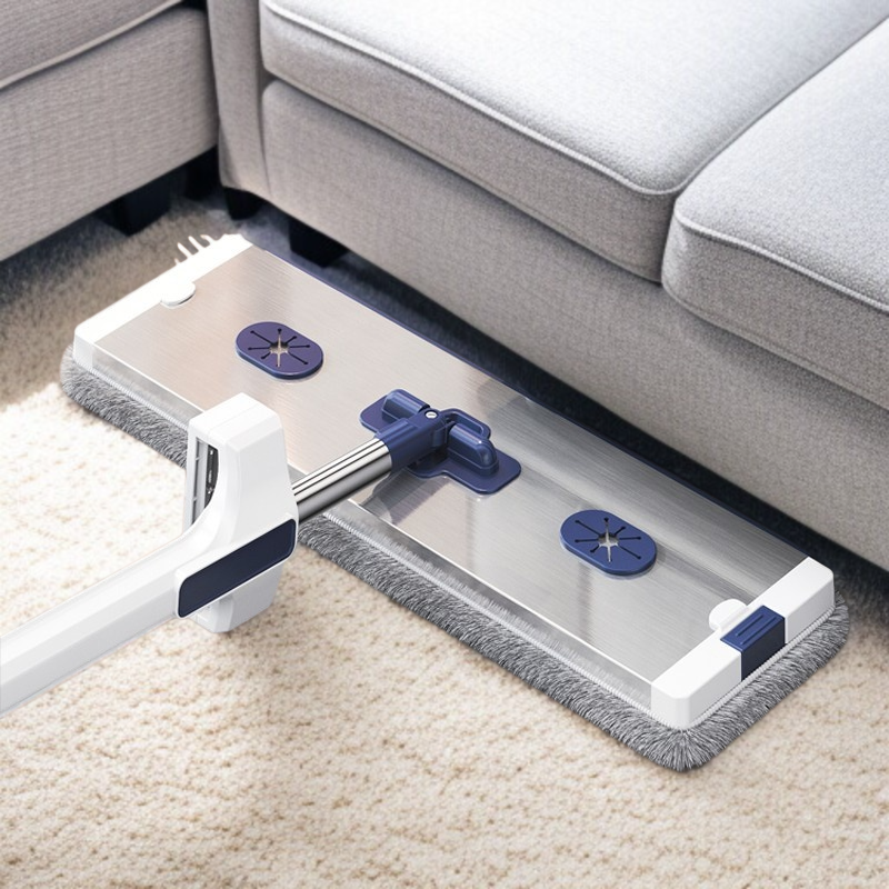 家庭用フラットモップ 省力化レイジー大型パネルアルミ合金ハンドフリーモップ