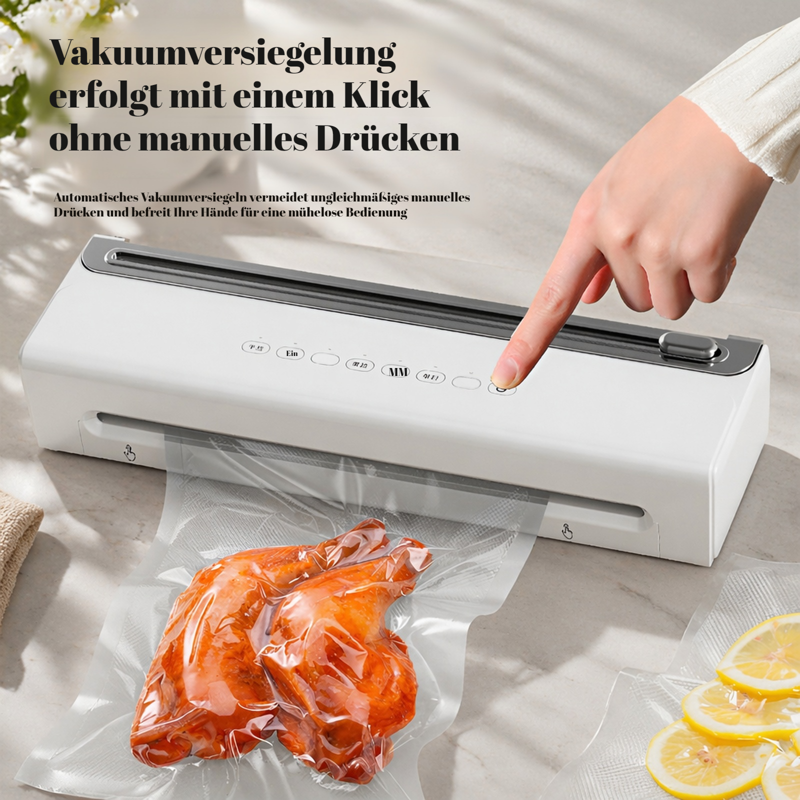 Tischventilator mit automatischer Oszillation, USB-Aufladung, Digitalanzeige,