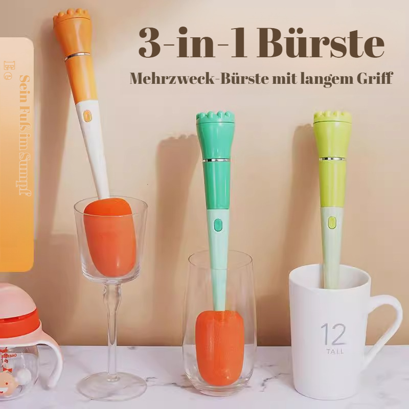 Multifunktionale Haushalt Fugenbürste mit langem Griff und Becherbürste