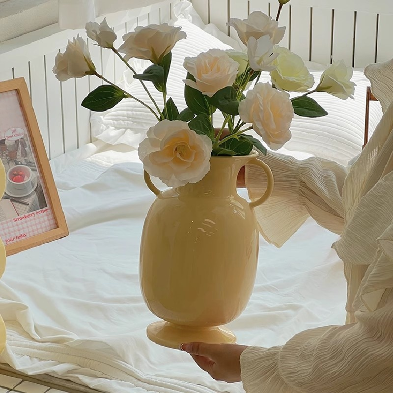 flores artificiales de lisianthus