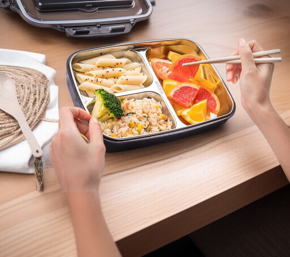 스테인리스 도시락 세척이 쉬운 디자인