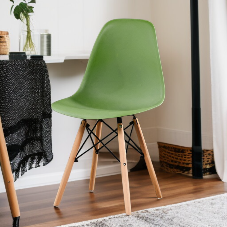 Silla de tocador tipo tulipán, silla para mesa de comedor y estudio