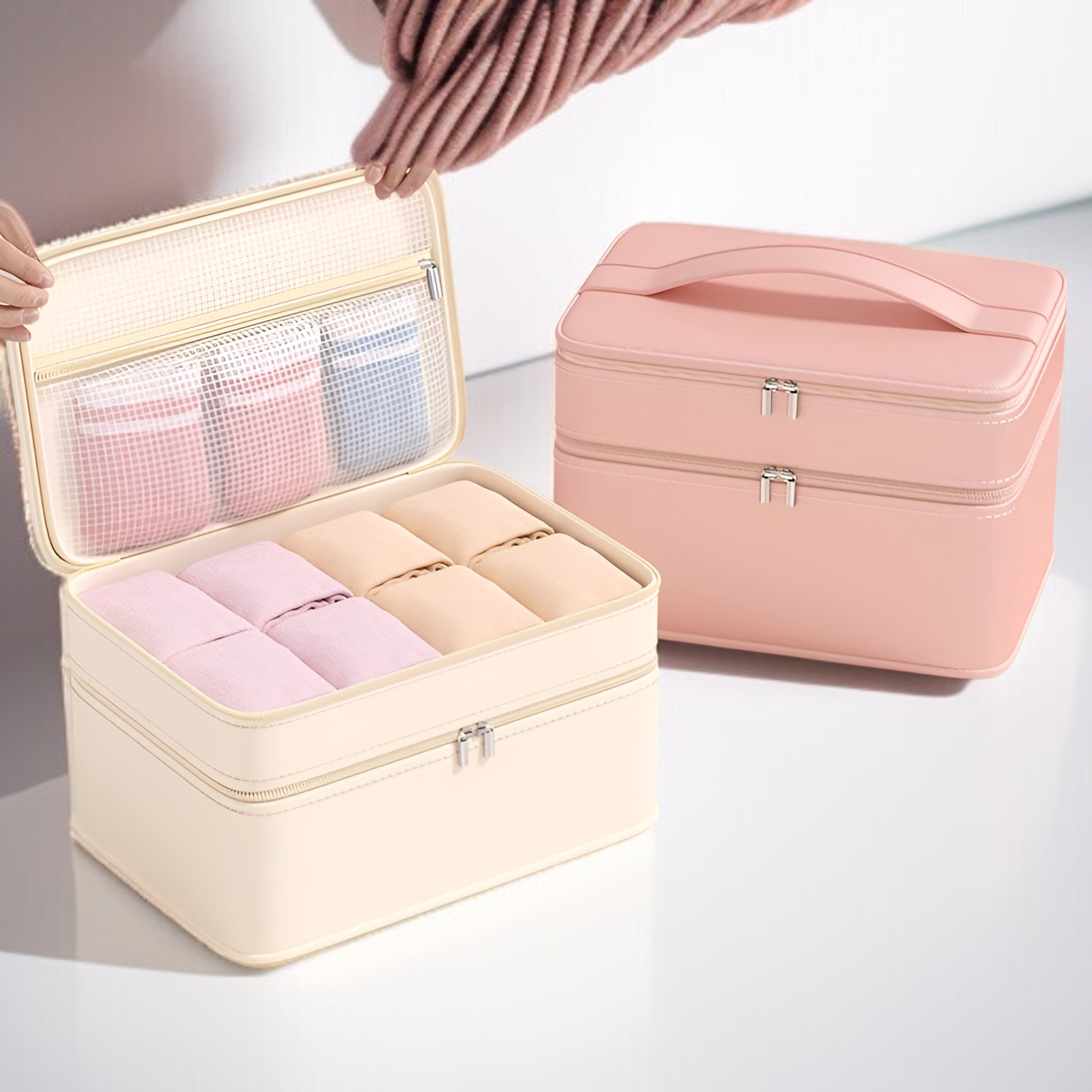 여행 휴대용 분장 속옷 수납 가방