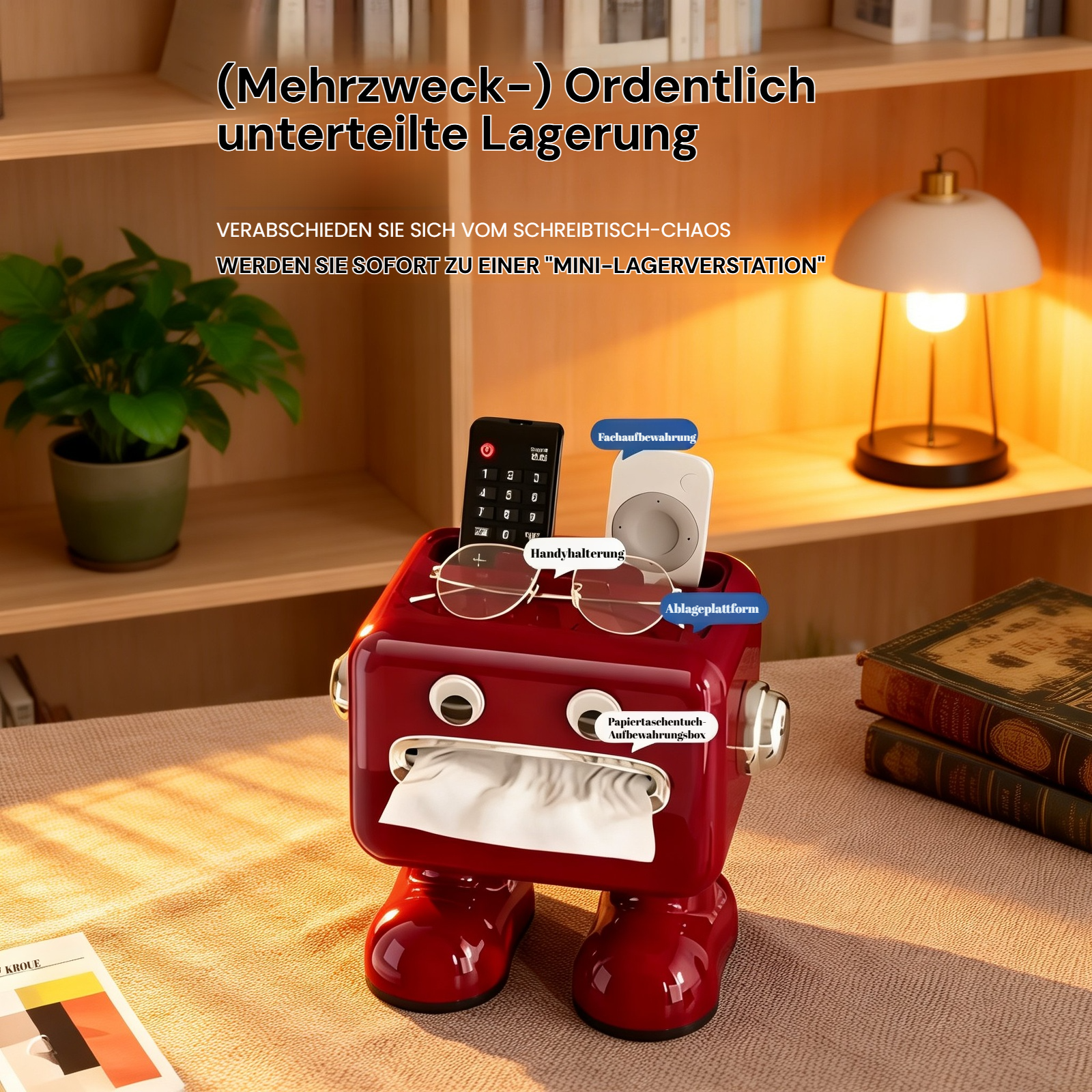 Kompakte Aufbewahrungsbox für Taschentücher