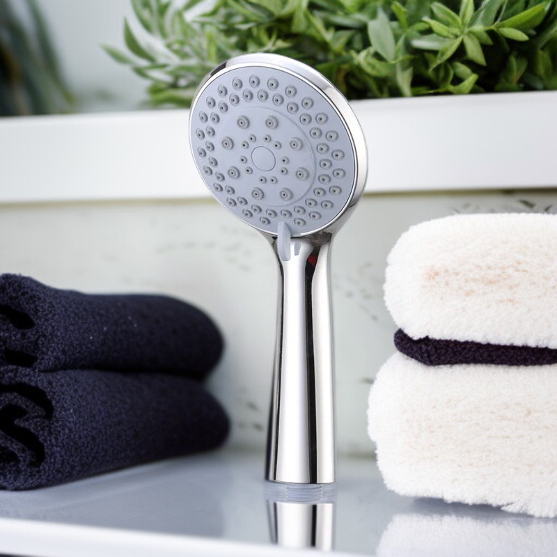 رأس دش الفندق، مطلي بالكروم، مع خمسة أوضاع وضغط ماء قوي