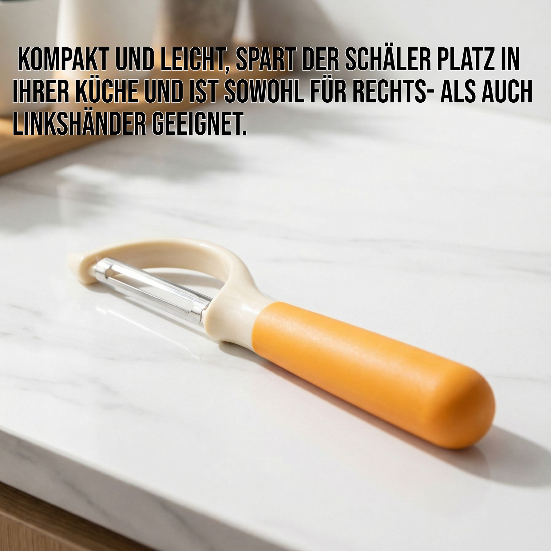 Multifunktions-Schäler aus Edelstahl in moderner Küche