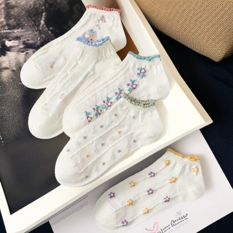 여성용 베이직 숏 양말