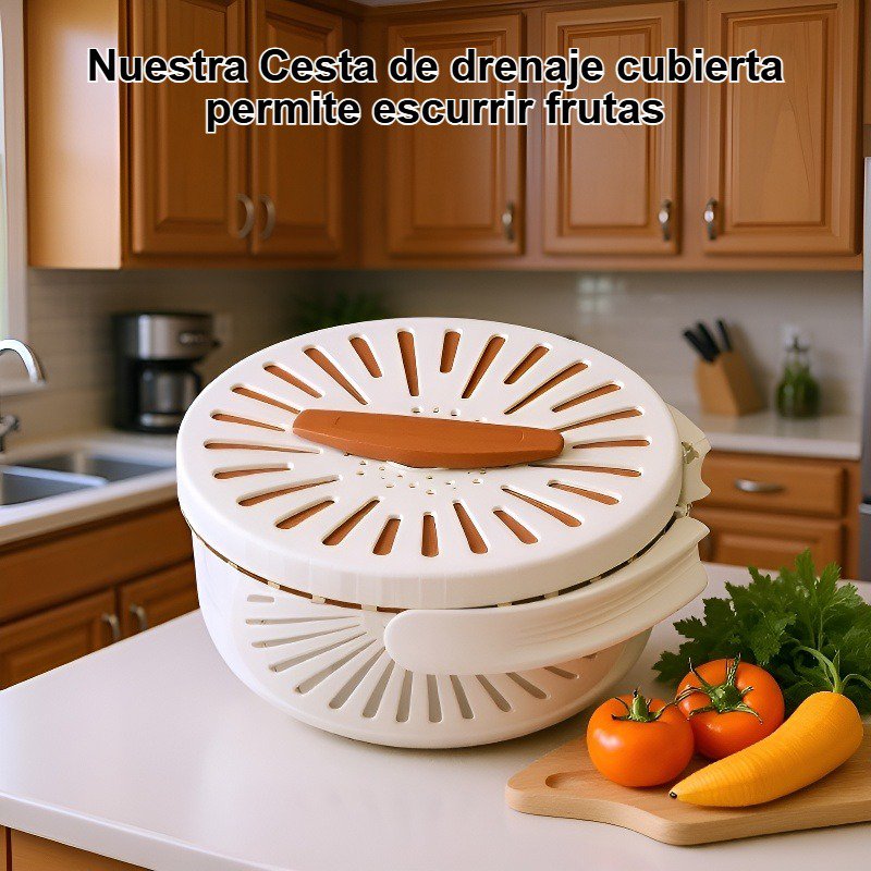 Cesta de drenaje cubierta