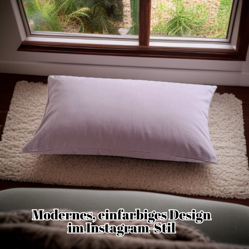 Kissenbezug aus reiner, gewaschener Baumwolle