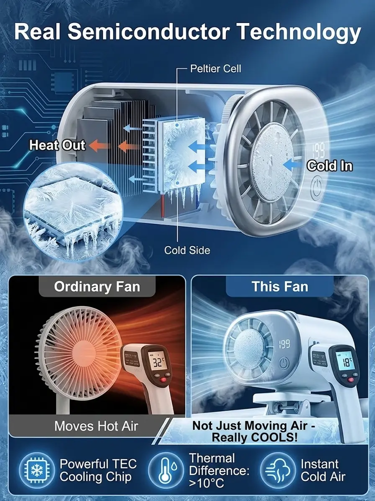 Mini Handheld Cooling Fan