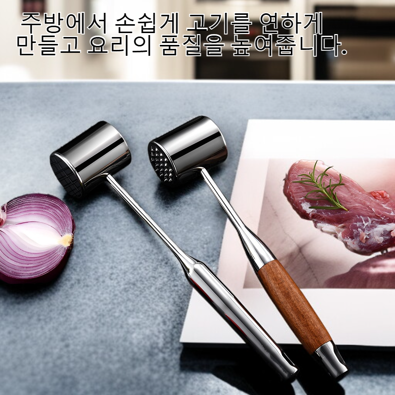 304 스테인레스 스틸 미트 해머 스테이크 해머 논 슬립 핸들 