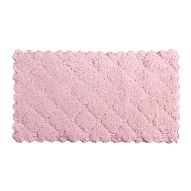 Toalla de limpieza de microfibra de coral