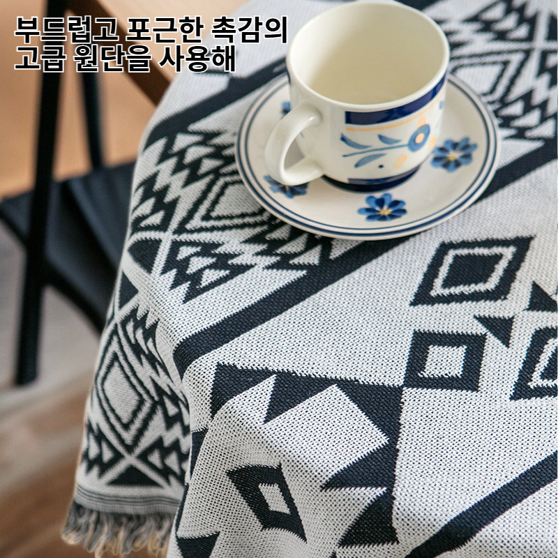 에스닉 차박 캠핑 담요 러그 카페트 