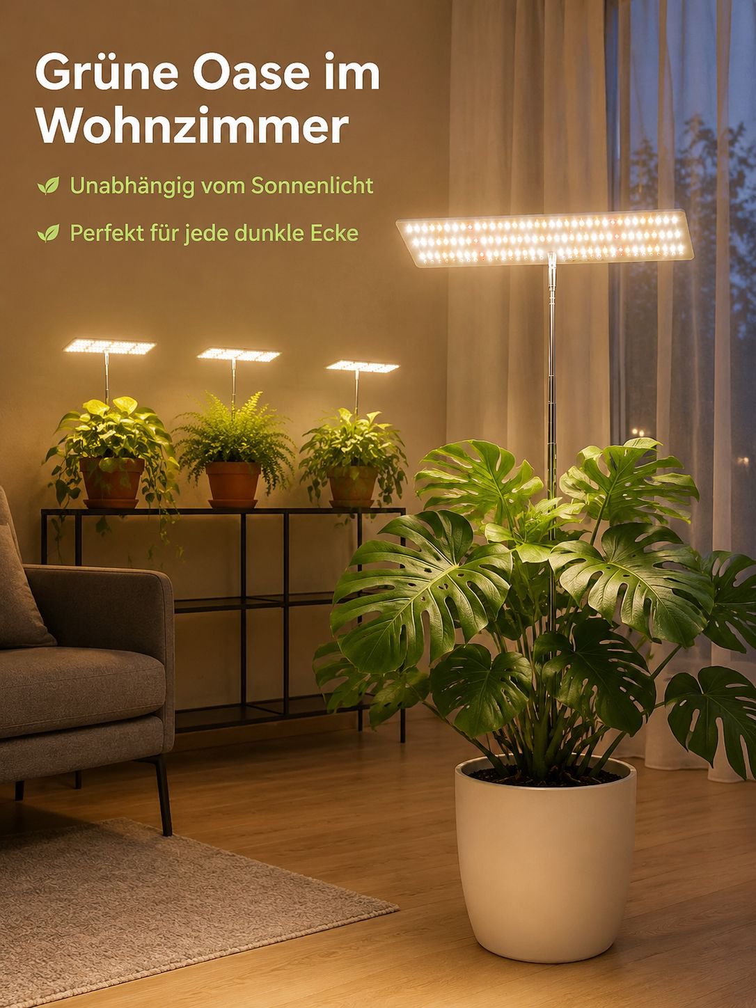 Vollspektrum Pflanzenlampe mit LED für gesundes Pflanzenwachstum