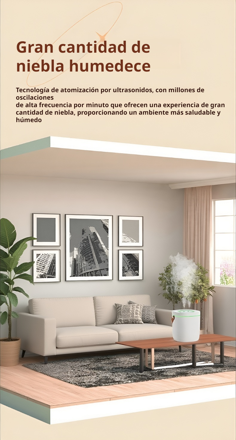 Comparación de la doble pulverización con humidificadores convencionales