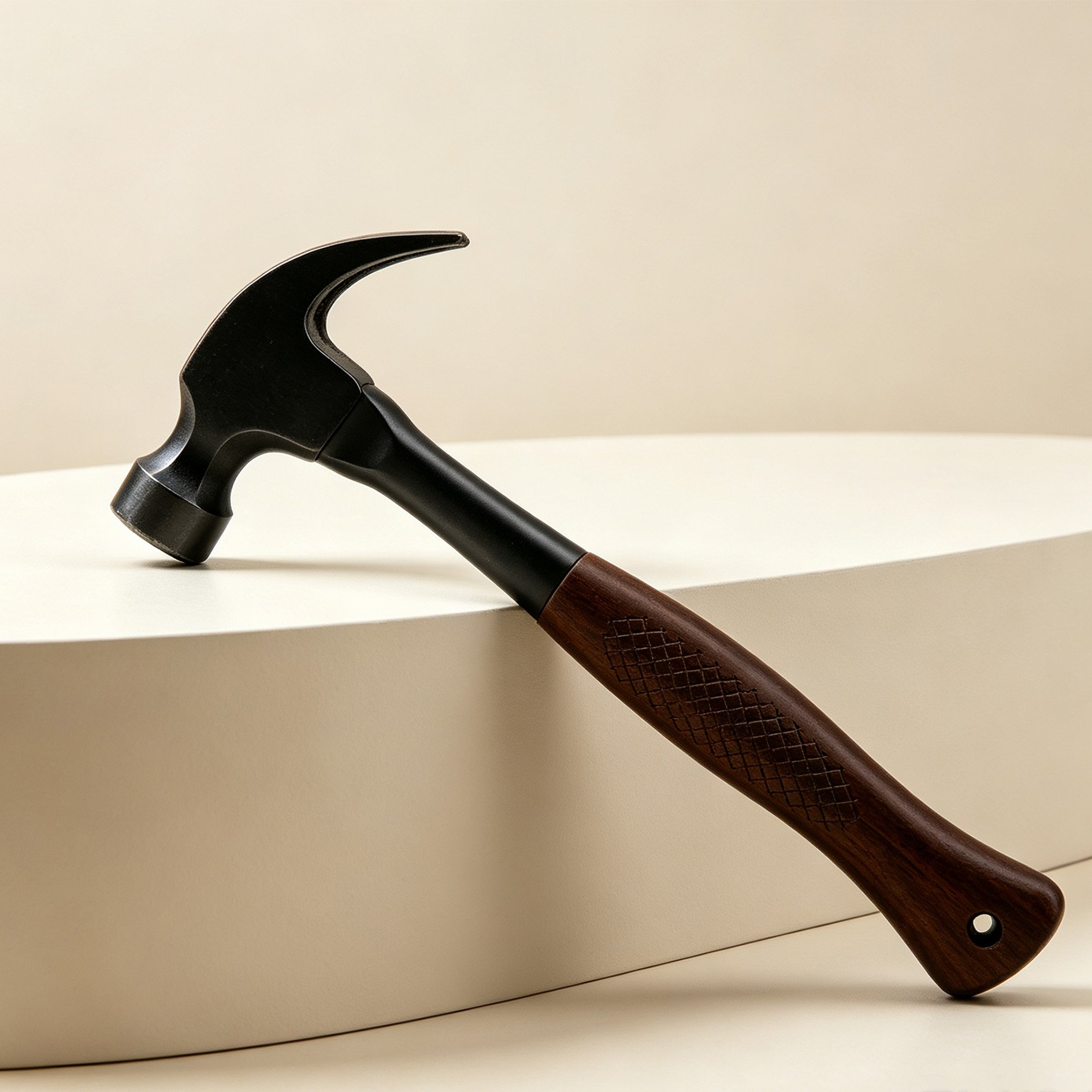 Black Wood Handle Claw Hammer
