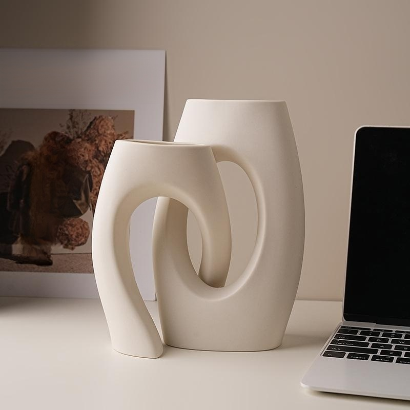 White Artistic Decorative Vase