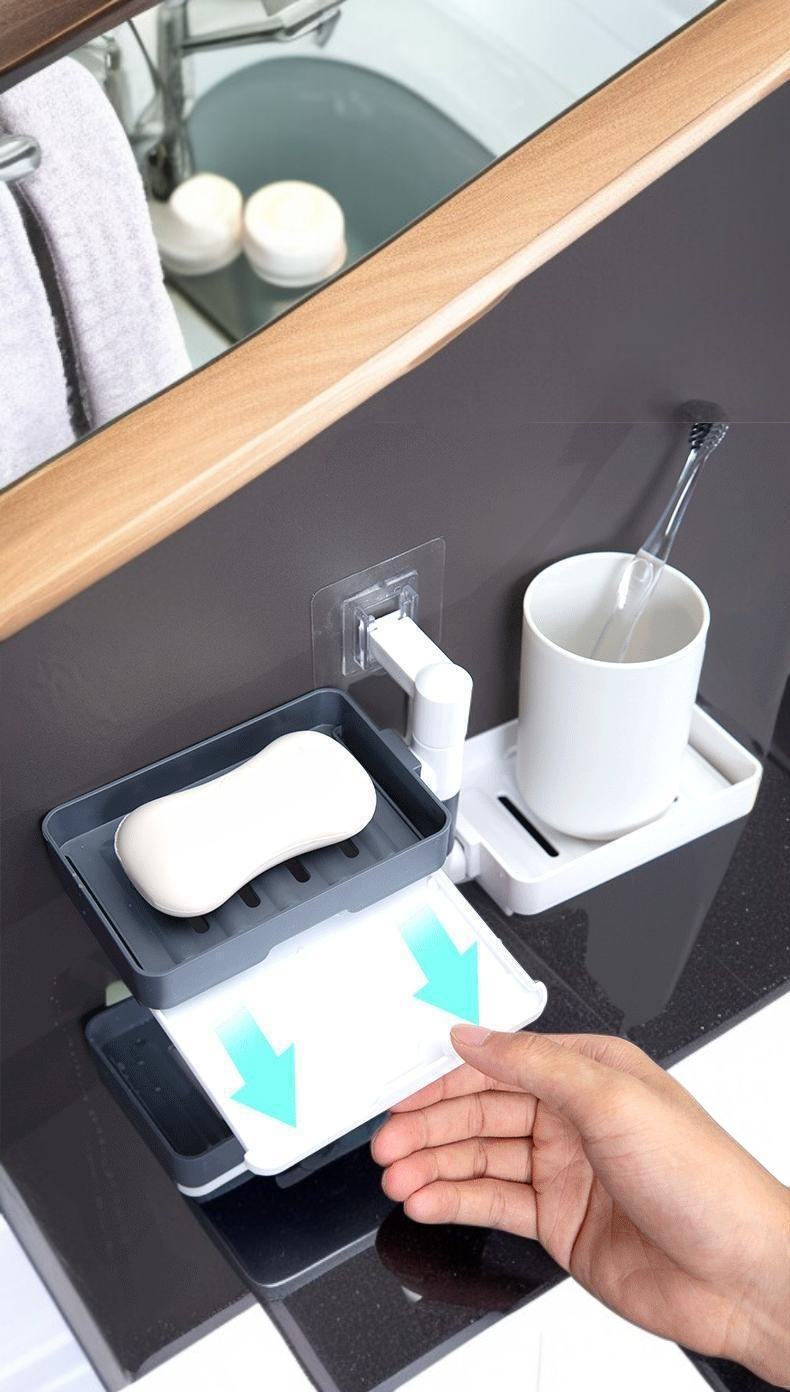 免工具安裝壁掛收納架細節特寫