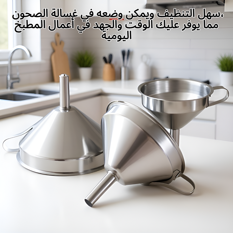 قمع من الفولاذ المقاوم للصدأ 304 عالي الجودة