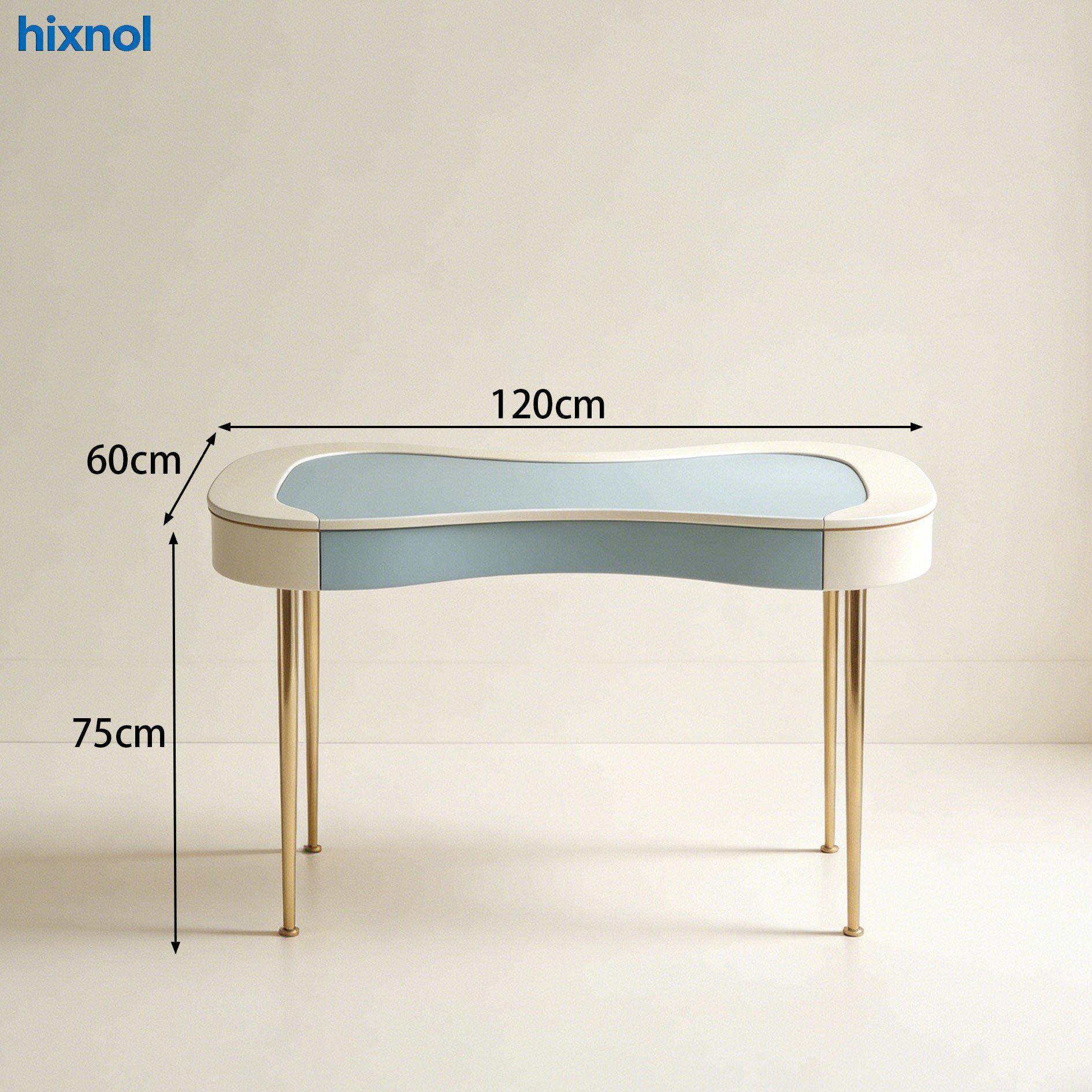 Minimalist desk design with clean lines