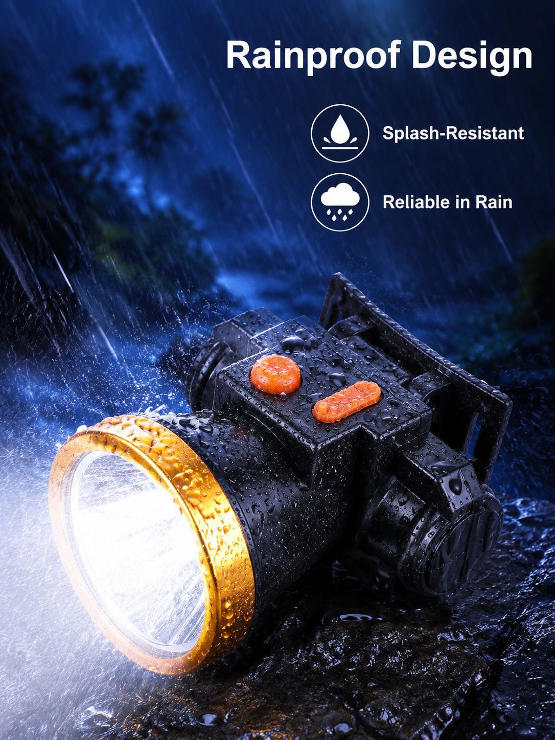 Outdoor Rechargeable LED Headlamp for Fishing