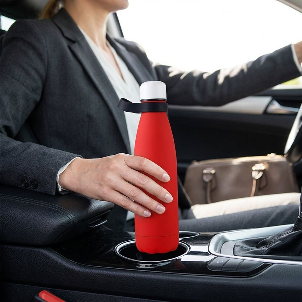 高品質でミニマルなデザインの、大容量ステンレス製魔法瓶カップ